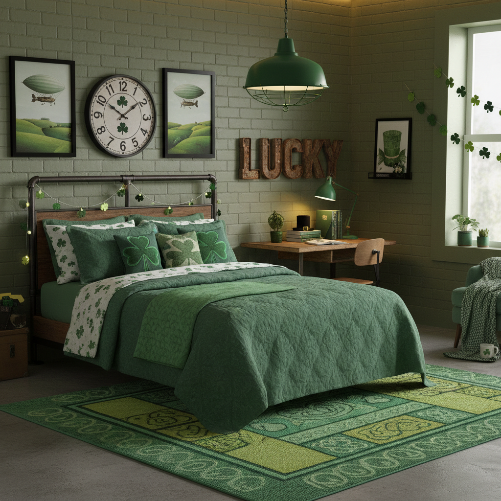 Industrial St. Patrick's Day Child Bedroom (Boy)