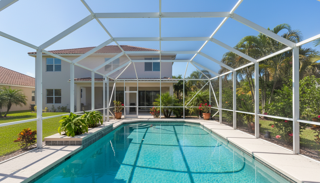 Pool screen enclosure repair in Deltona, FL by veteran-owned team
