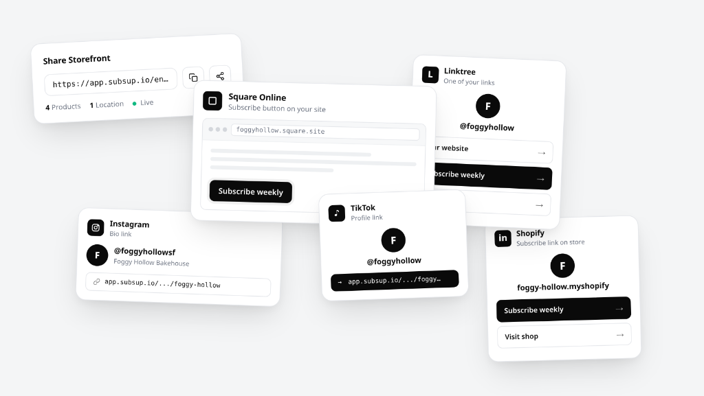 Share your storefront link