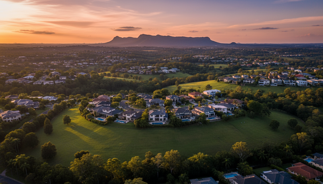 Brisbane North West aerial view