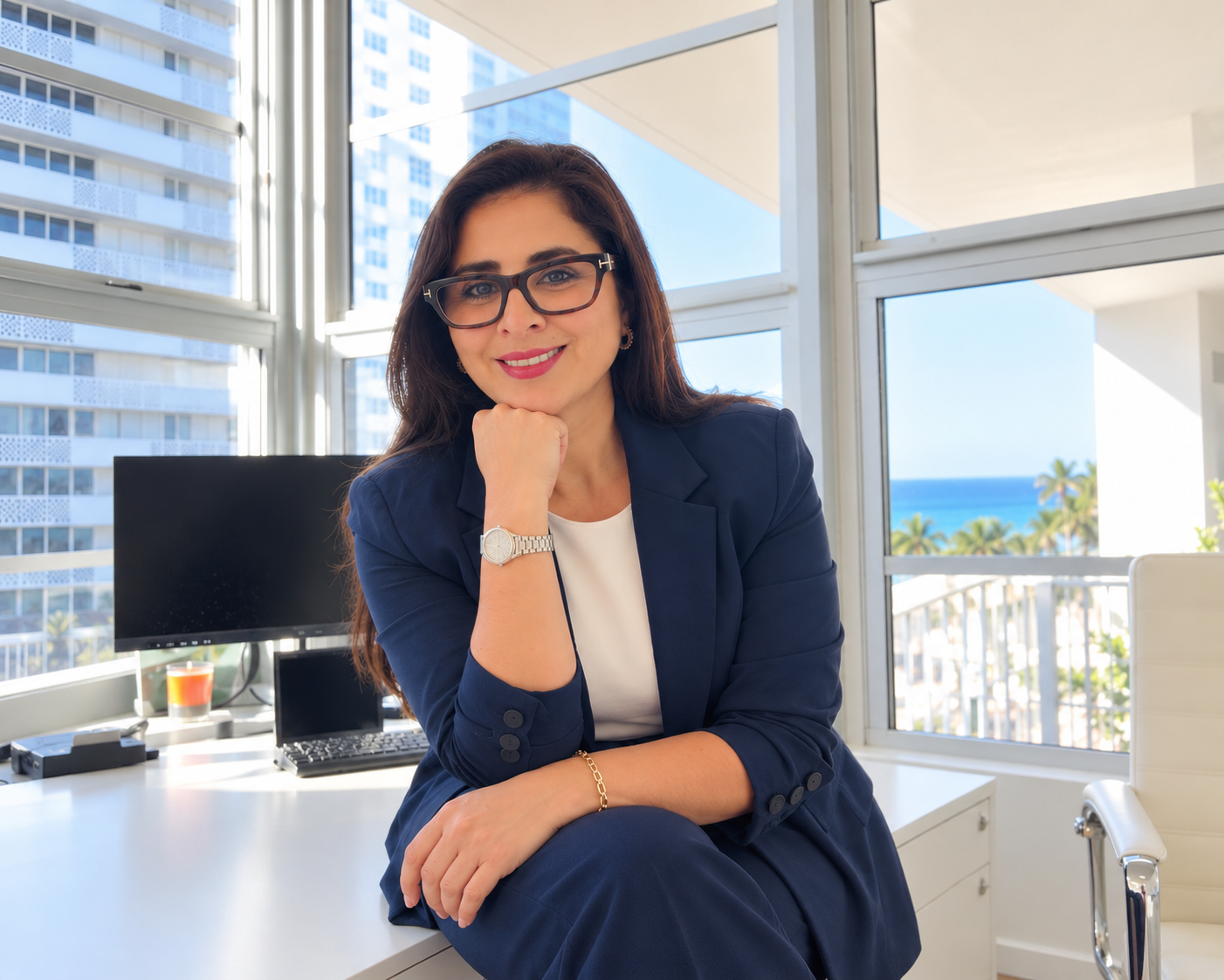 Diana Lorenti in her office