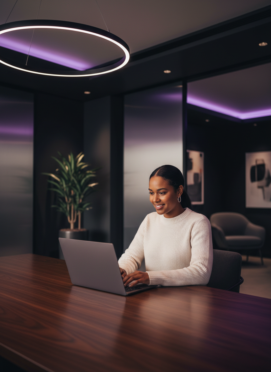 Verve Talent professional working remotely