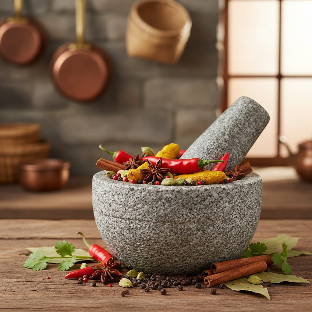 ChefSofi Granite Mortar and Pestle