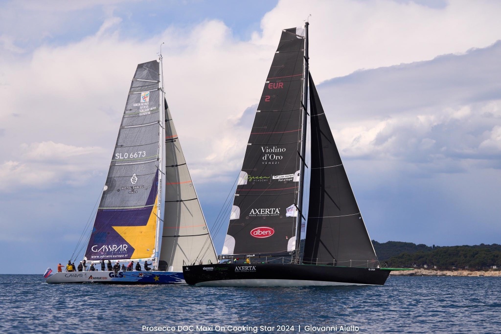 Two yachts racing