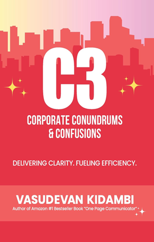 Corporate Conundrums & Confusions (C3) book cover by Vasudevan Kidambi