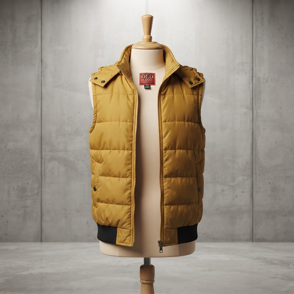 OSC Old Skool Collective Harvest Gold Puffer Vest
