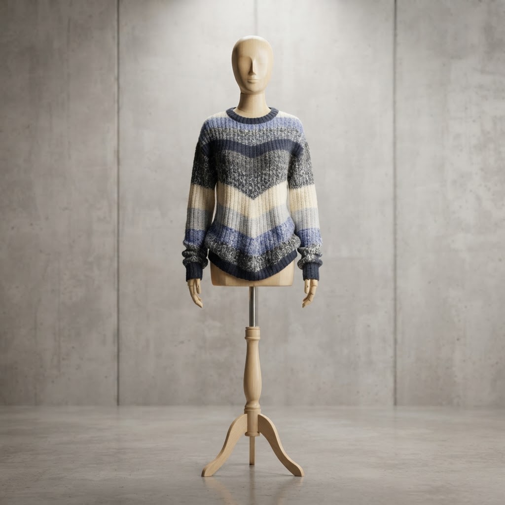 No Boundaries Striped Knit Sweater 