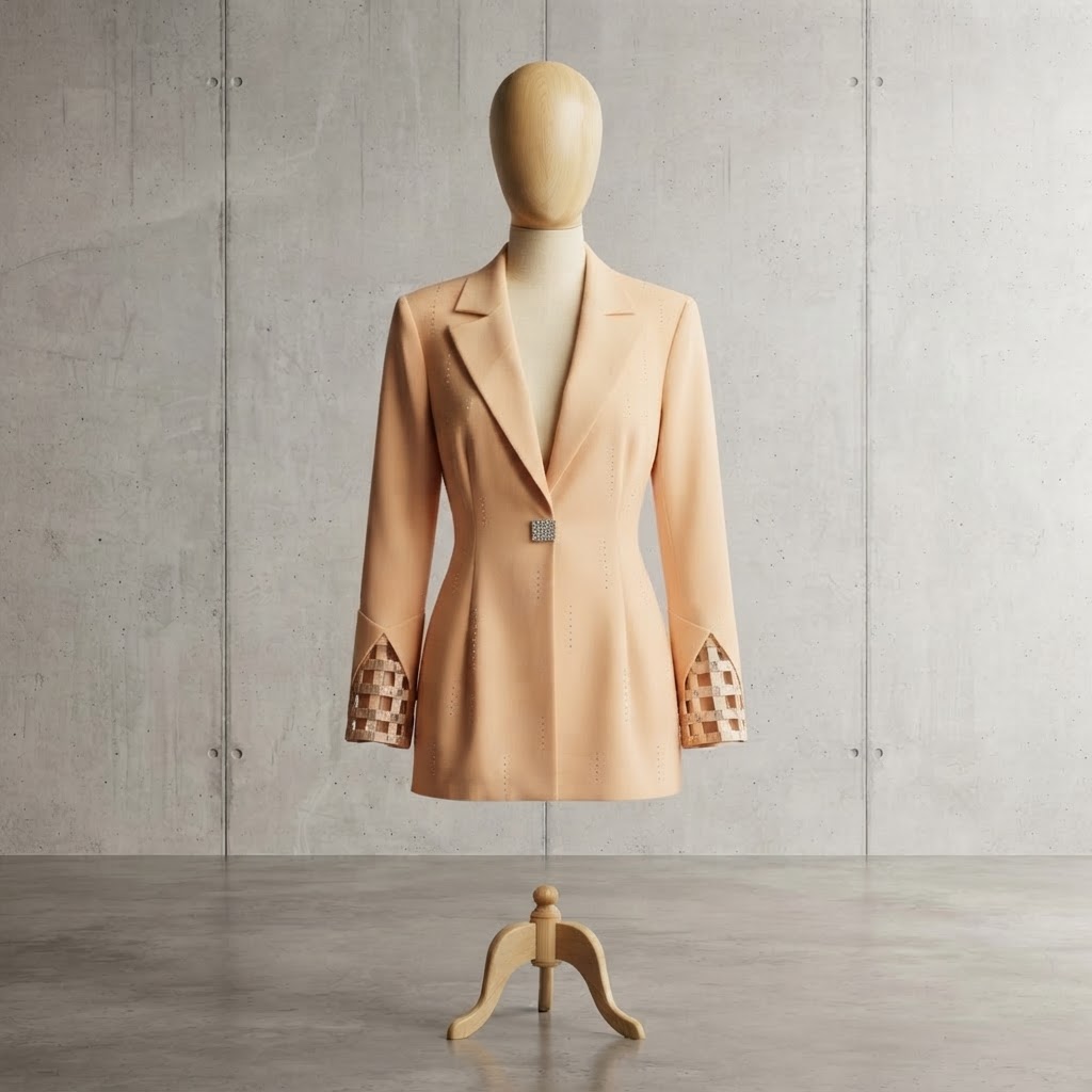 Vintage St. James Rhinestone Tuxedo Evening Blazer Jacket
