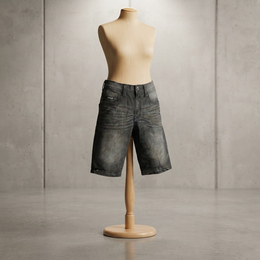 Vintage Enyce Baggy Denim Shorts Jorts Y2K Hip Hop Skater Mens