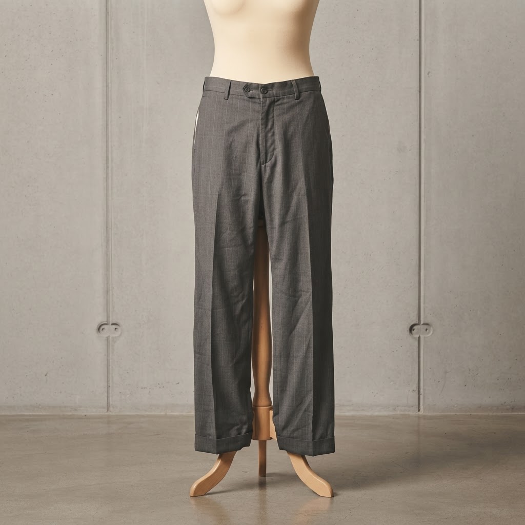 Vintage Men's 46R Pleated Dress Pants 