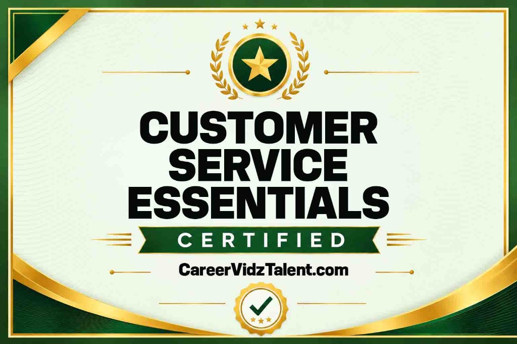Customer Service Essentials certificate