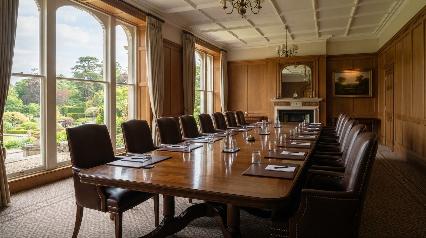 Conference room at Grimscote Manor