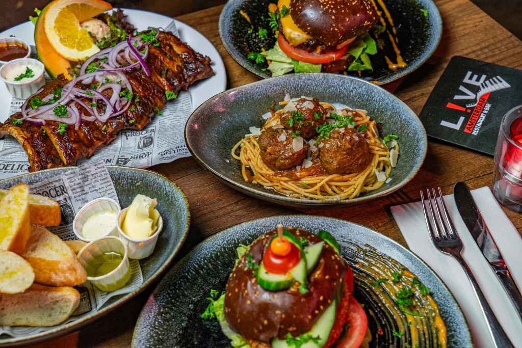 Live Amsterdam menu