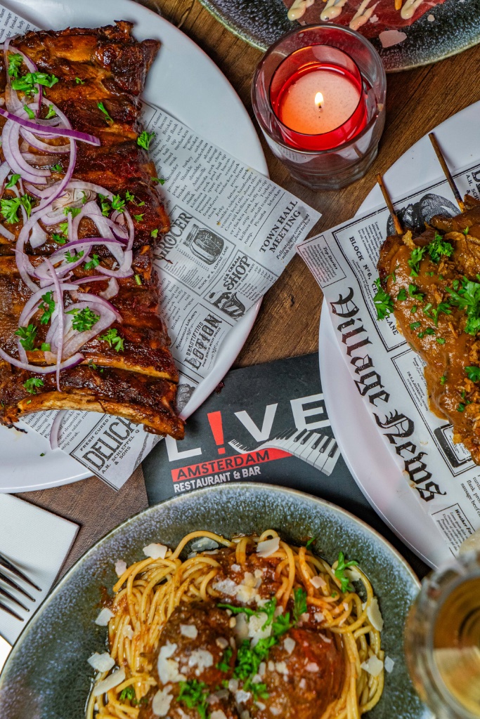 Live Amsterdam menu