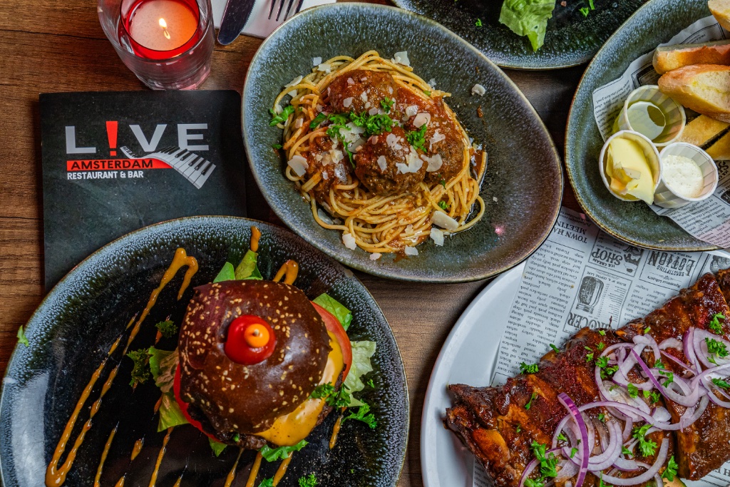 Live Amsterdam menu
