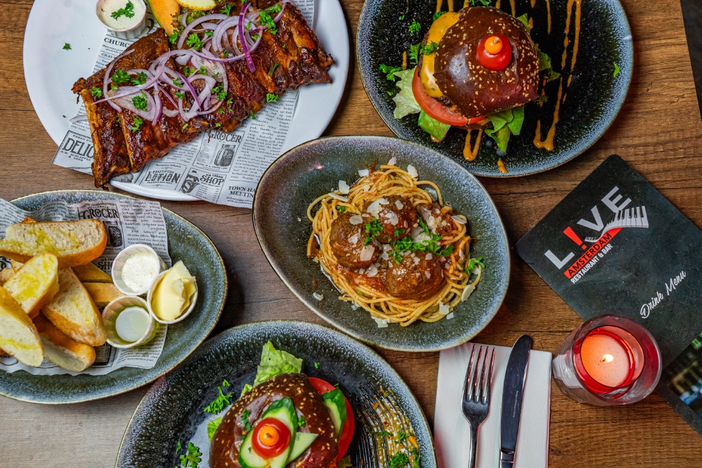 Live Amsterdam menu