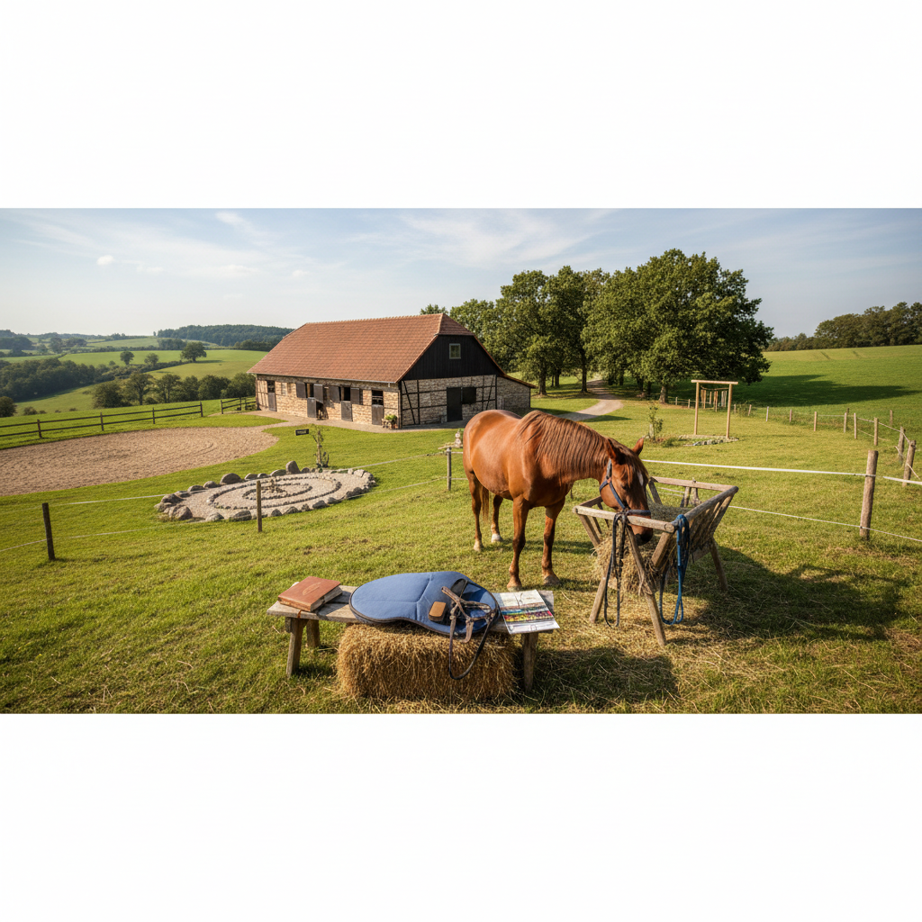 Reittherapie zur emotionalen Stabilität in Hohenleimbach (KI-generiertes Bild)