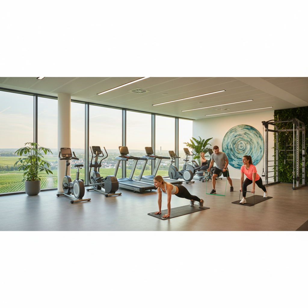 Firmenfitness in Ingelheim: 5 Vorteile für Ihr Team (KI-generiertes Bild)