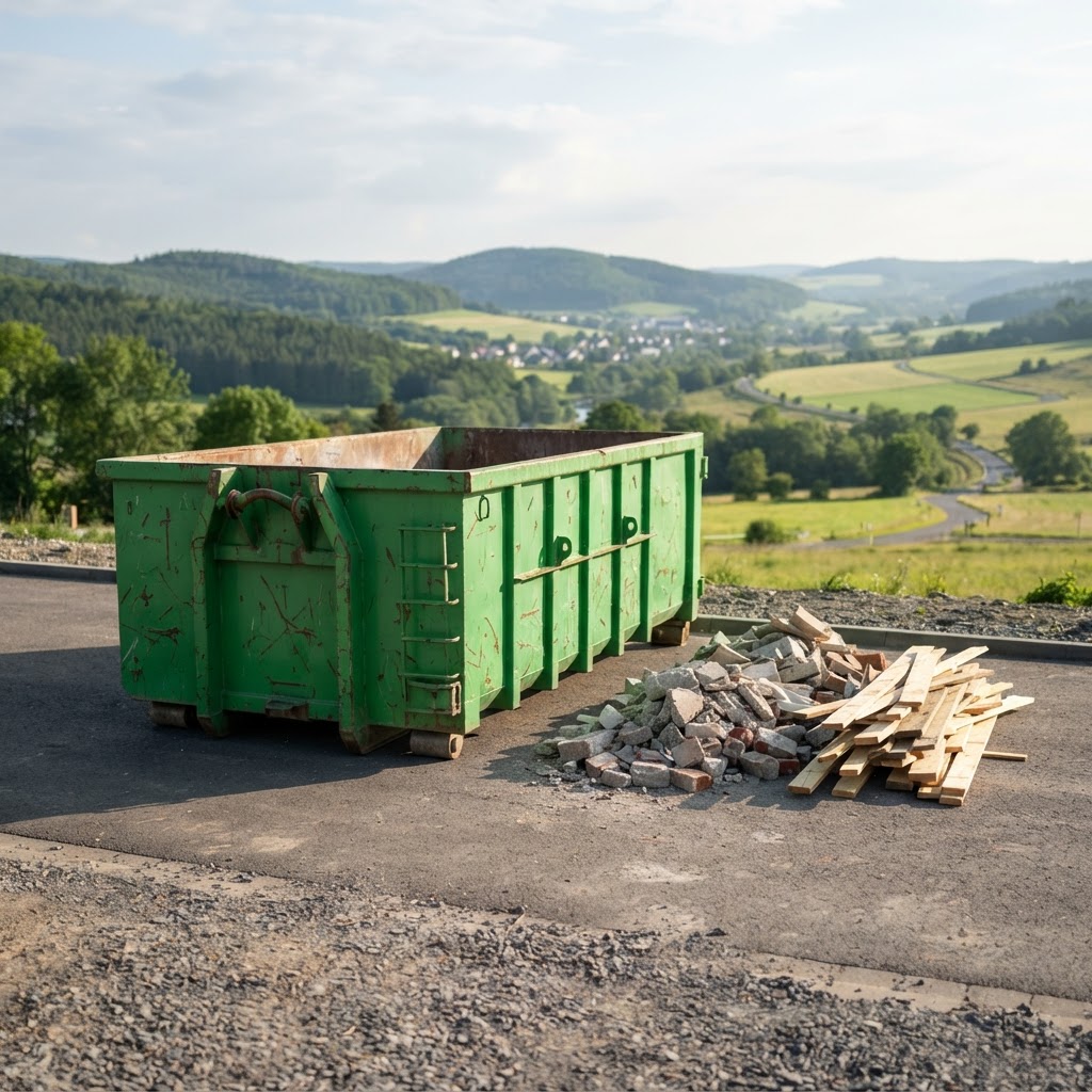 Containerdienst Limburg: Container mieten für Ihr Projekt (KI-generiertes Bild)