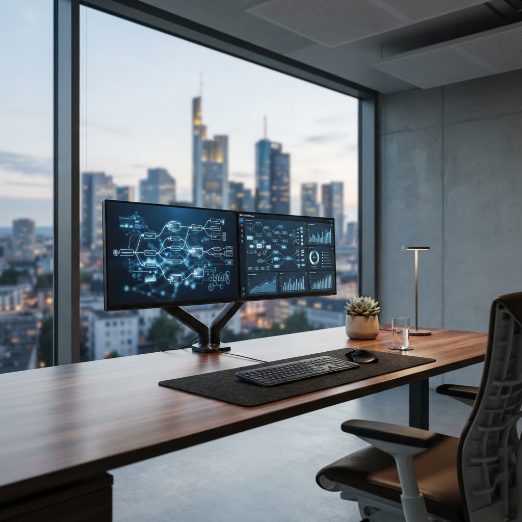 Prozessautomatisierung für Unternehmen in Eschborn & Rhein-Main (KI-generiertes Bild)