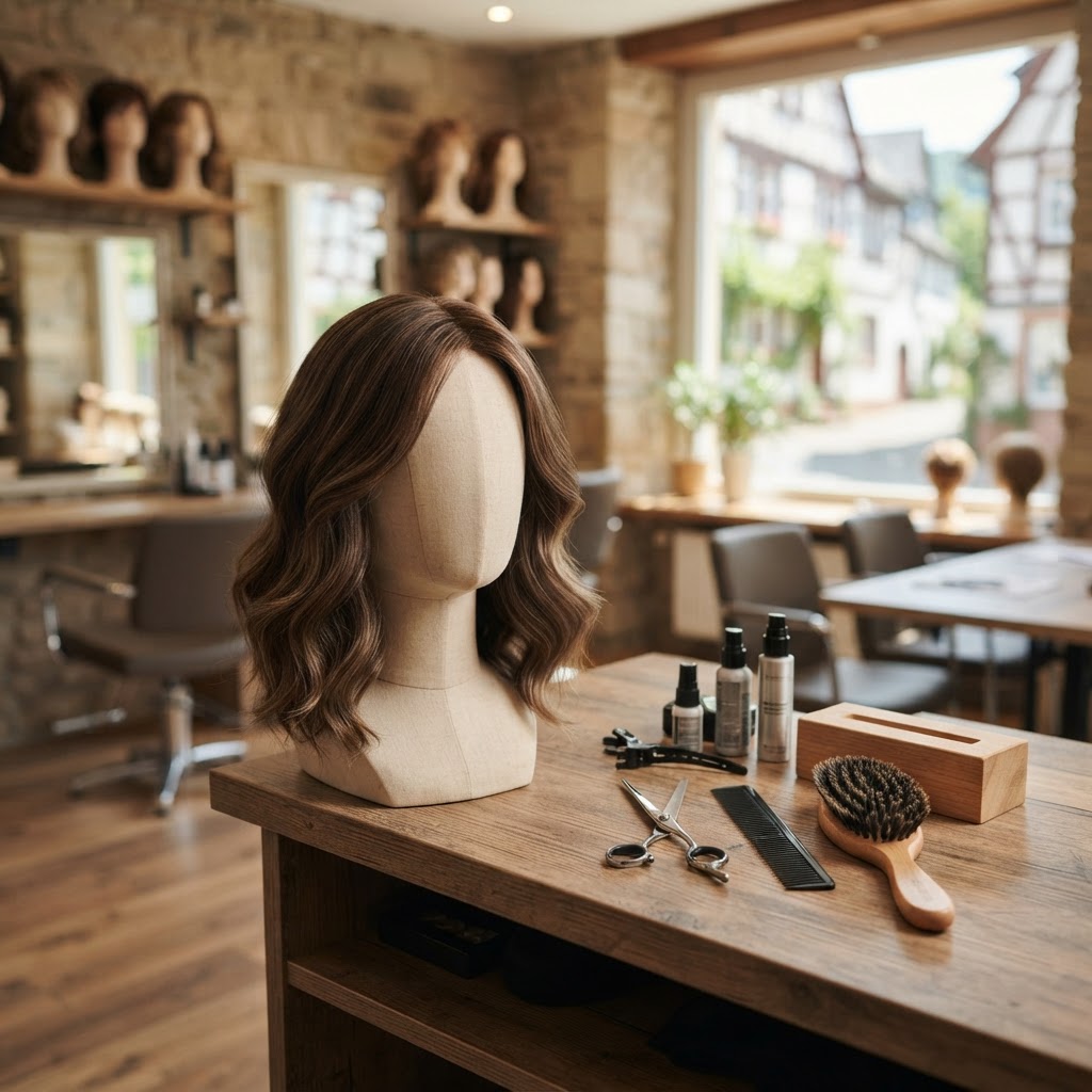 Perücken & Schulungen im Perückenstudio Sulzbach am Taunus (KI-generiertes Bild)