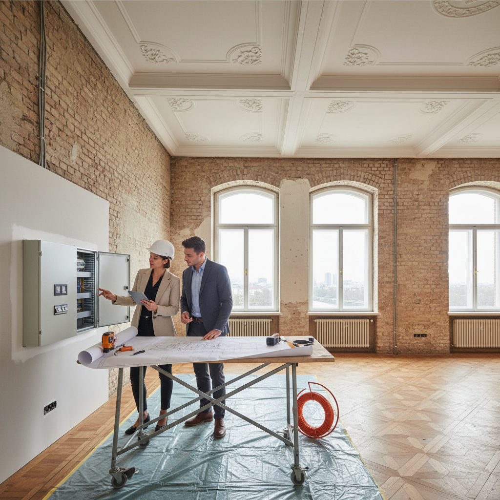 Elektroinstallation im Altbau Offenbach: 5 wichtige Tipps (KI-generiertes Bild)