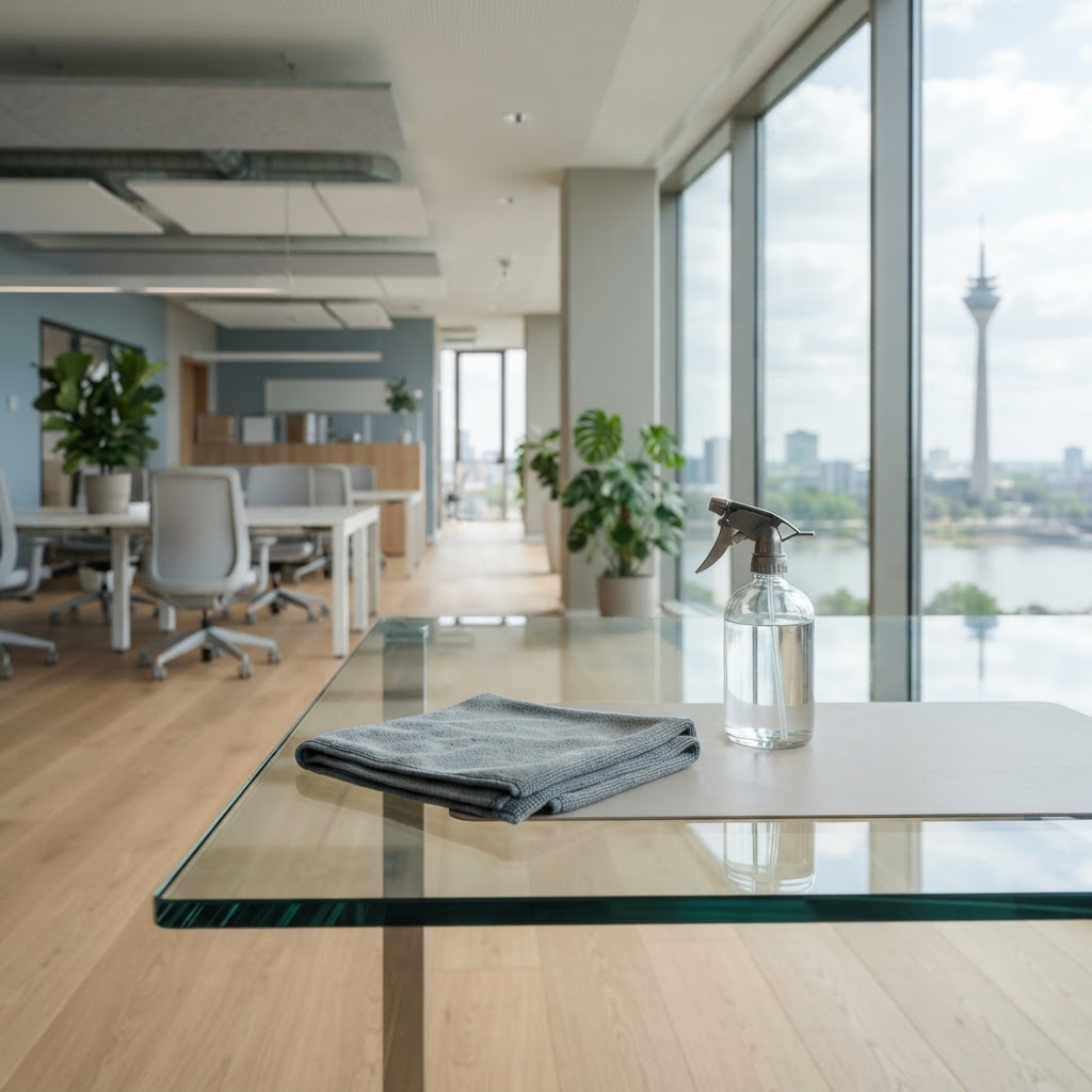 Gebäudereinigung Bonn: Professionelle Büro- & Praxisreinigung (KI-generiertes Bild)