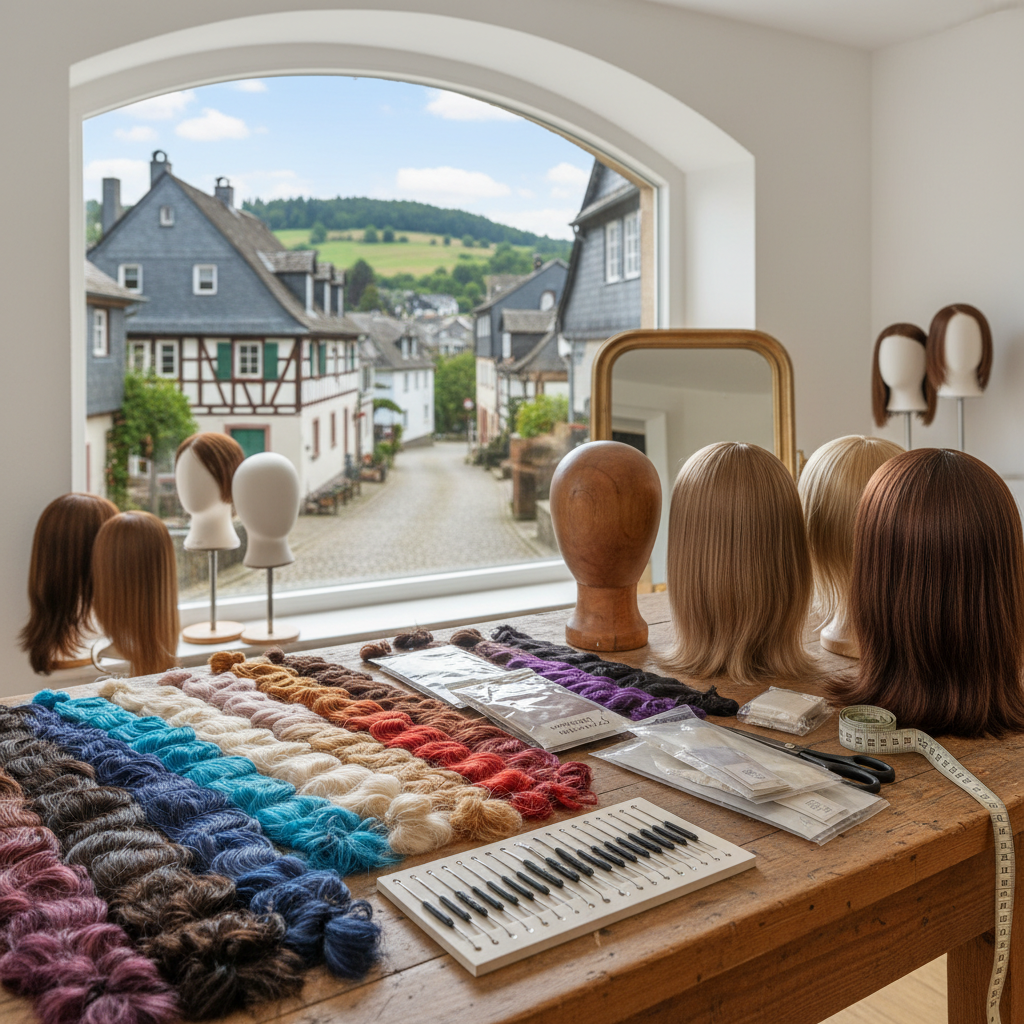 Perücken in Sulzbach: Vielfalt der Kunsthaaroptionen 2026 (KI-generiertes Bild)