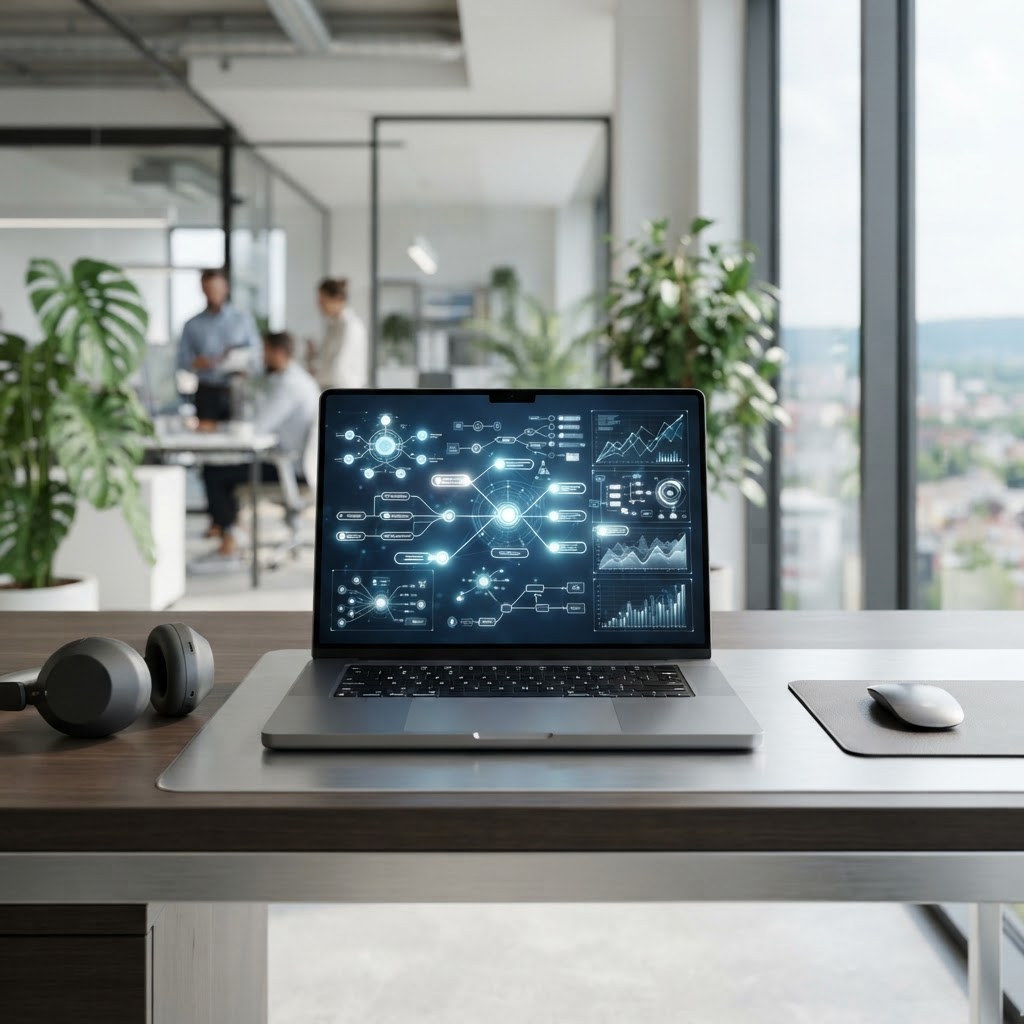 Digitalisierung für KMU: Prozessautomatisierung im Rhein-Main (KI-generiertes Bild)