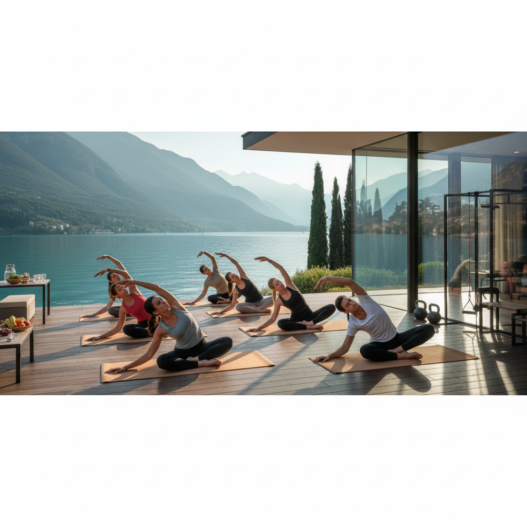 Fitness Retreat am Gardasee: 6 Tage für Körper & Geist 2026 (KI-generiertes Bild)