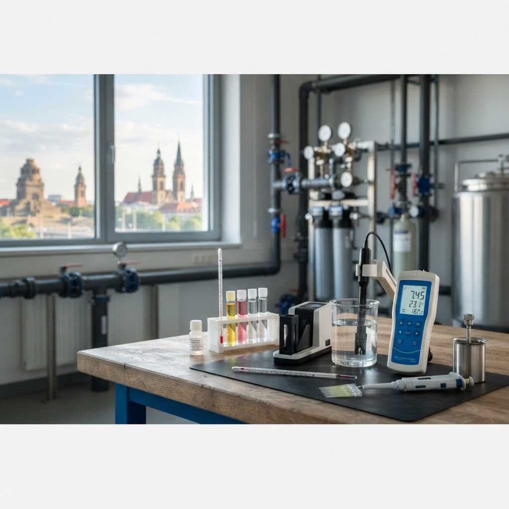 Wasserqualität testen in Leipzig: Professionelle Wassertests für gesundes Trinkwasser (KI-generiertes Bild)