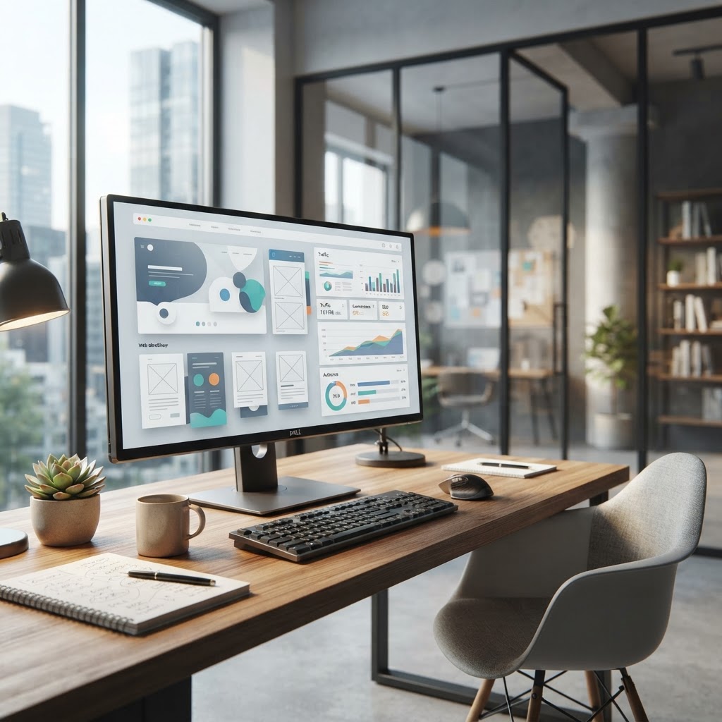 Webdesign Hennef: Ihr Profi für mehr Online-Sichtbarkeit (KI-generiertes Bild)