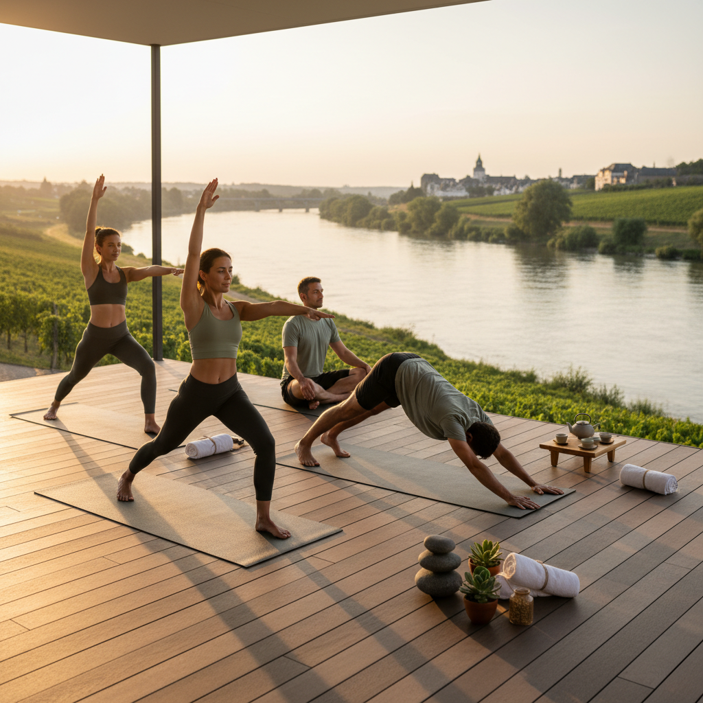 5 Gründe, warum Ihr erstes Yoga-Retreat in Ingelheim am Rhein einfach perfekt ist (KI-generiertes Bild)