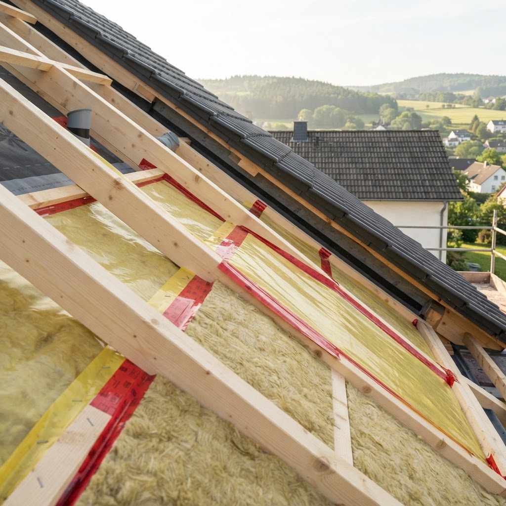 Asbestsanierung Westerburg: Dachdecker für Ihr Steildach (KI-generiertes Bild)