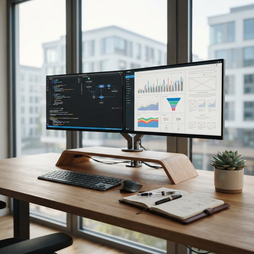 SEO Agentur & Prozessautomatisierung: Effizientes Wachstum (KI-generiertes Bild)