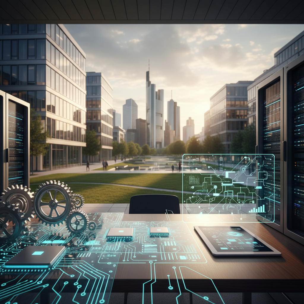 Prozessautomatisierung für Unternehmen in Frankfurt am Main (KI-generiertes Bild)