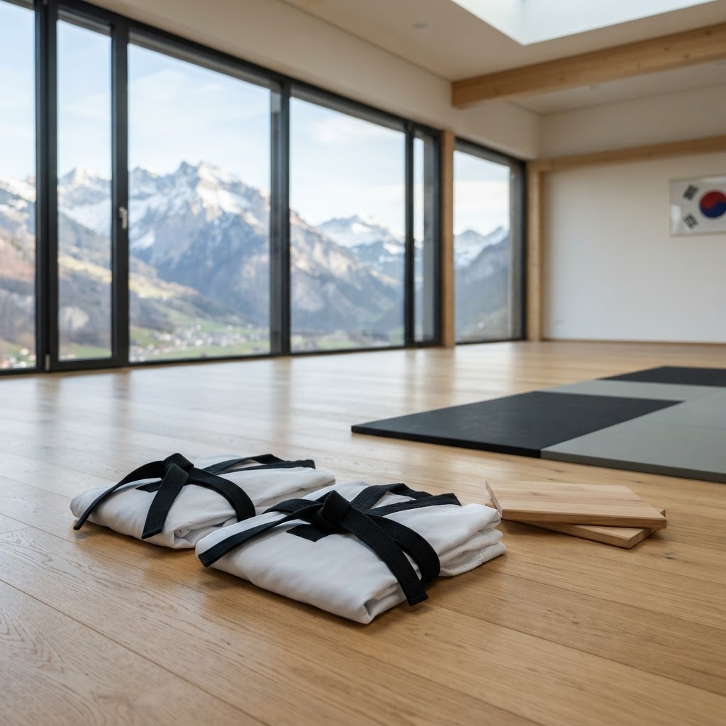 Taekwondo Glarus: Kampfsport & Selbstverteidigung für alle (KI-generiertes Bild)