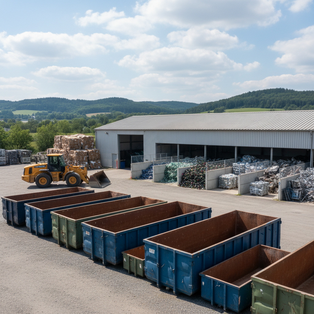 Container mieten in Katzenelnbogen: Tipps für den Wertstoffhof (KI-generiertes Bild)