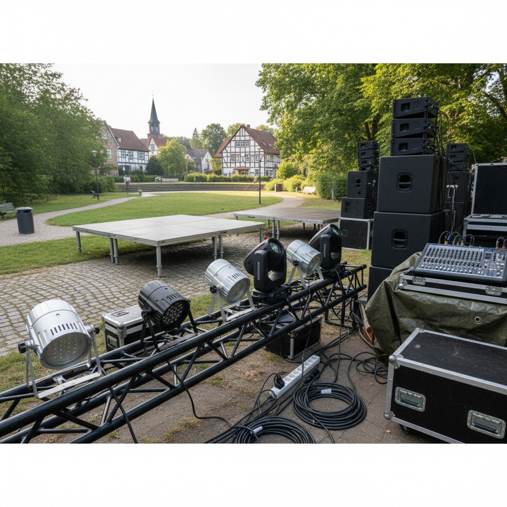 Veranstaltungstechnik in Bad Fallingbostel für jede Eventart (KI-generiertes Bild)