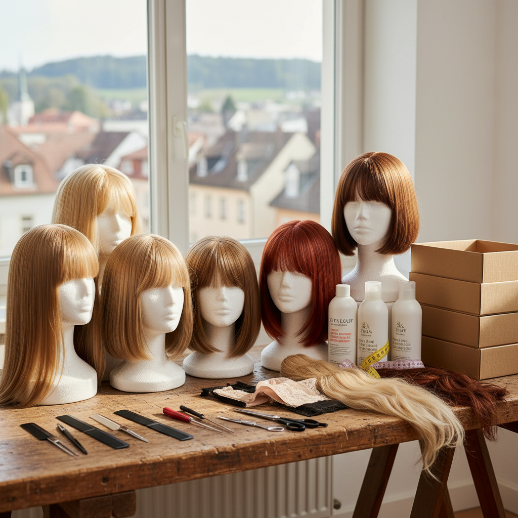 Echthaarperücken in Sulzbach am Taunus: Top Perückenstudios (KI-generiertes Bild)