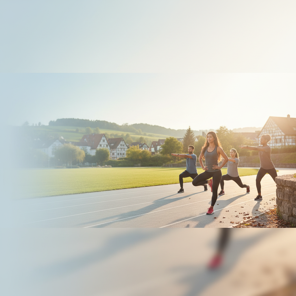 Präventionskurse in Ingelheim: 5 Vorteile für Ihr Laufen und Yoga (KI-generiertes Bild)