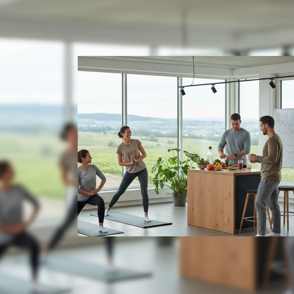 Gesundheitsfördernde Workshops in Ingelheim: Top Kurse für Ihr Team (KI-generiertes Bild)