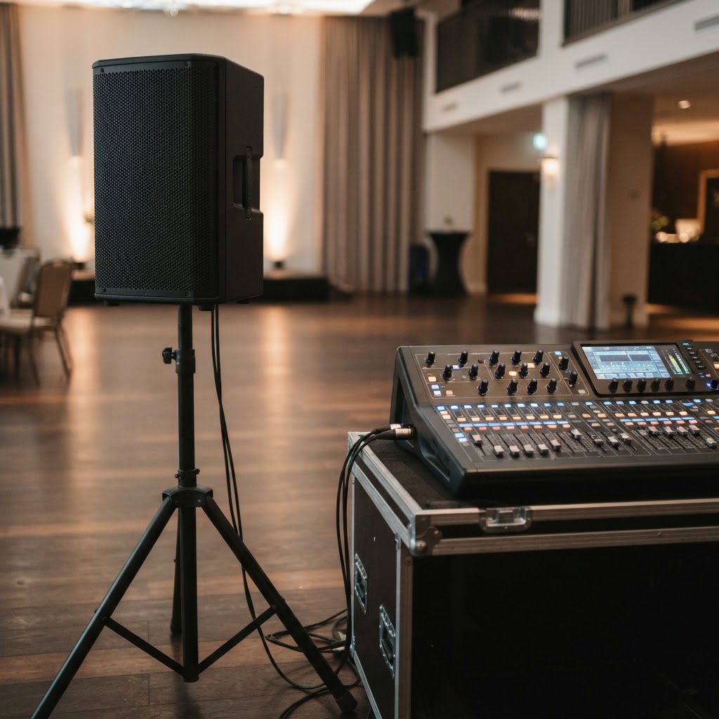 Musikanlage mieten in Walsrode & Heidekreis | Profi-Technik (KI-generiertes Bild)