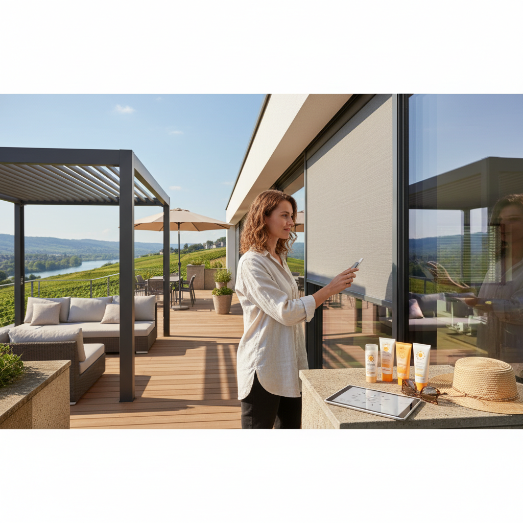 Effektiver Sonnenschutz in Rheinland-Pfalz: 5 Tipps für individuelle Lösungen (KI-generiertes Bild)