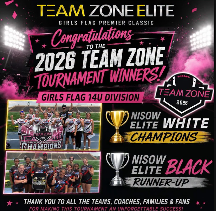 Team Zone Elite 2026 Girls Flag Football Championship Results