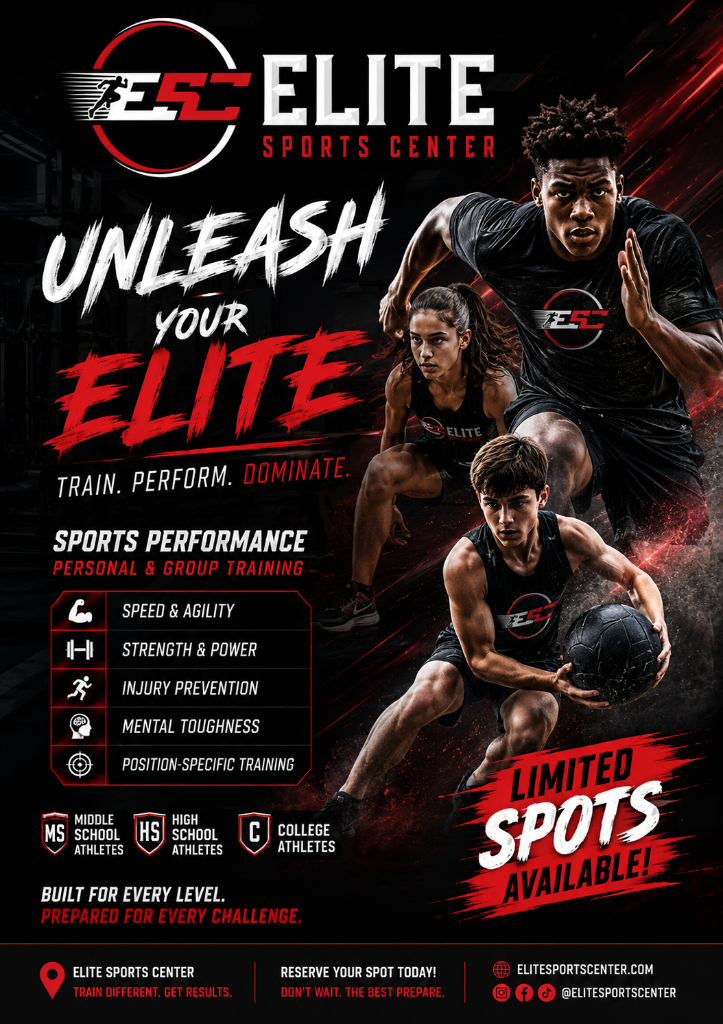 Elite Sports Performance Training Flyer