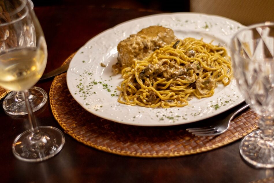Spaguete Filet ao Funghi