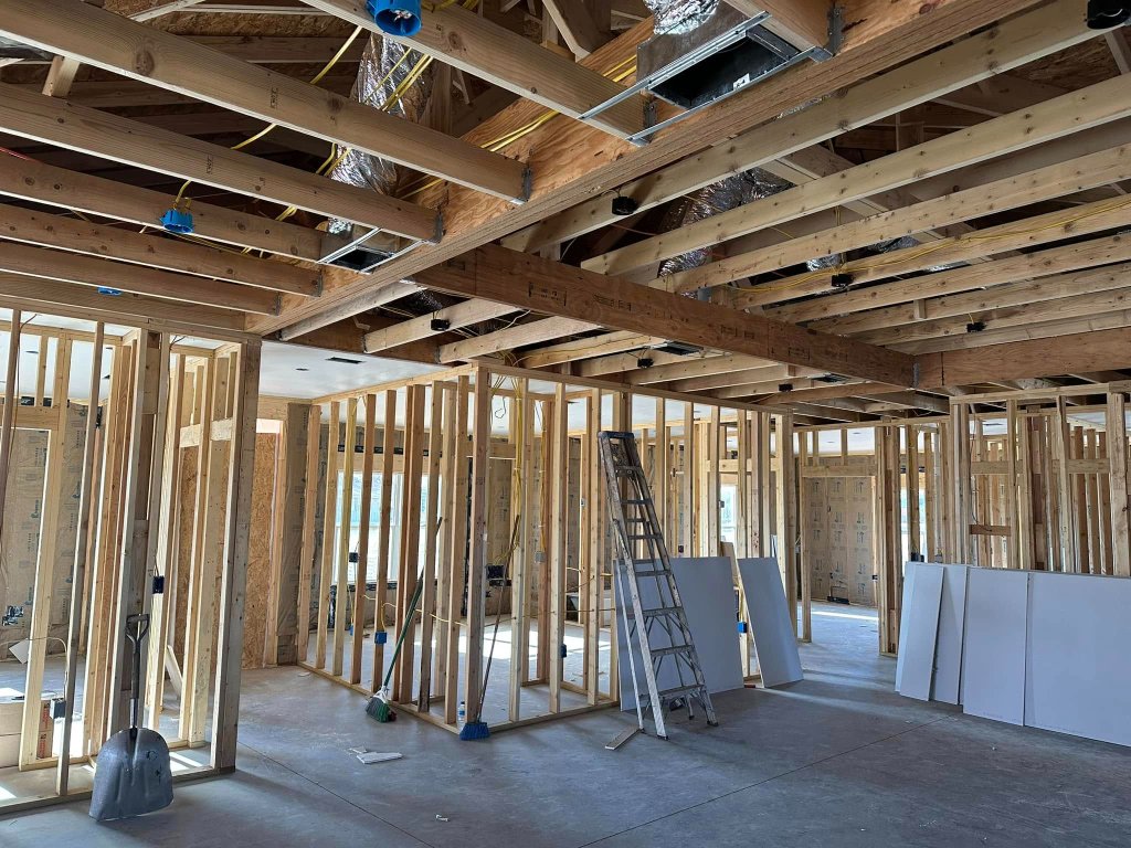 LVL Up Construction residential construction interior framing project in Eastern New Mexico