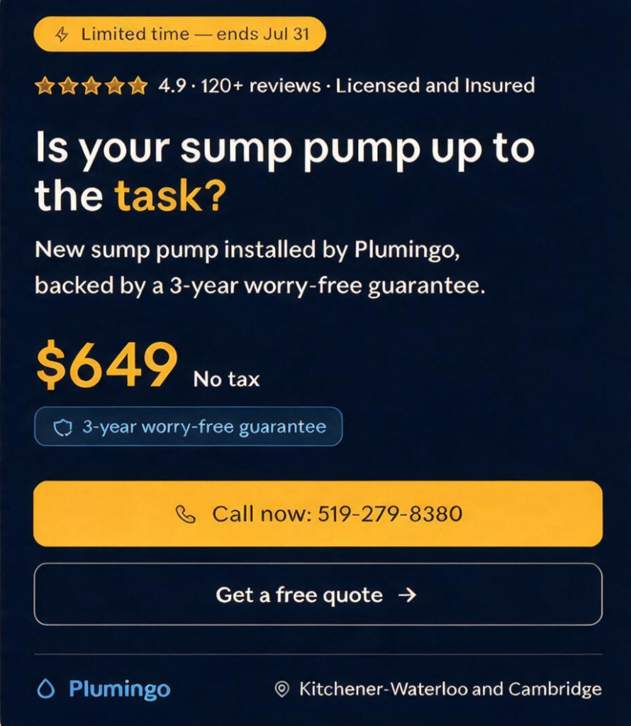 Sump Pump Protection Special