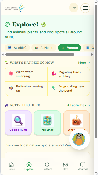 Explore Screen